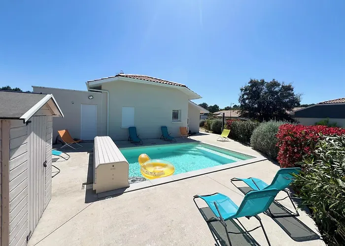 Sowa - Maison Avec Piscine 850m Ocean Mimizan-Plage